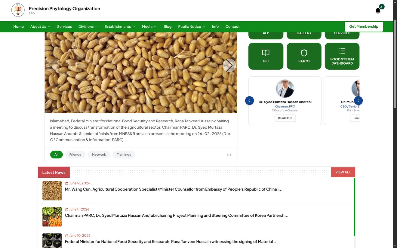 Precision Phytology, live site
